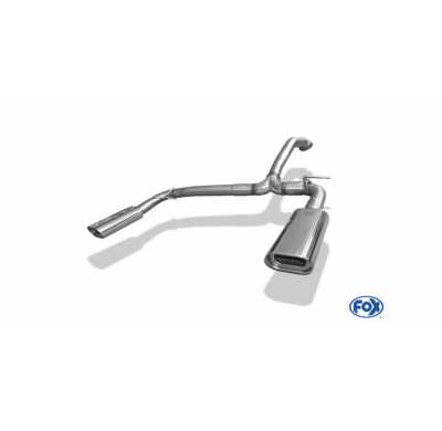 Escape FOX Mercedes M-Class W163 tail pipes right left ML320-500 - 135x80 53 duplex