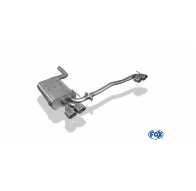 Escape FOX Mercedes CLK 208 escape final salida duplex - 2x88x74 32 duplex