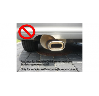 Escape FOX Mercedes SL R129 escape final &#216;70mm - 160x80 53