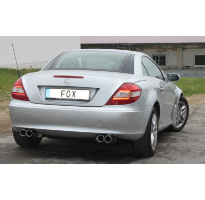 Escape FOX Mercedes SLK 171 - 4 cylinders escape final rechs/left - 2x90 13 duplex