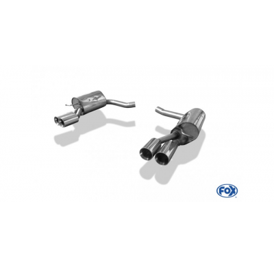 Escape FOX Mercedes CLS W218 escape final duplex 63,5mm - 2x90 24 duplex