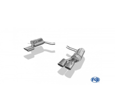 Escape FOX Mercedes CLS W218 escape final duplex 63,5mm - 2x115x85 32 duplex