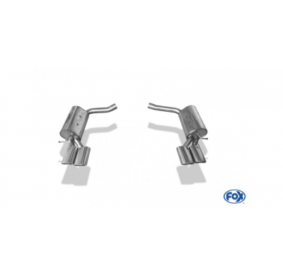 Escape FOX Mercedes CLS W218 escape final duplex 63,5mm - 2x115x85 32 duplex