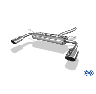 Escape FOX Mercedes B-Class 246 escape final cross salida duplex- 140x90 32 duplex