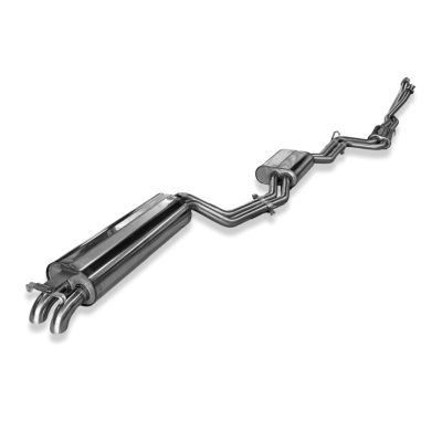 Mercedes W123/S123 - 6 cilindros. Sistema completo desde el motor. Fox exhaust