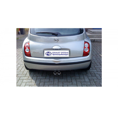 Escape FOX Nissan Micra K12 escape final salida central - 2x76 13