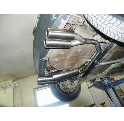 Escape FOX Opel Corsa B escape final salida duplex - 2x80 13 duplex