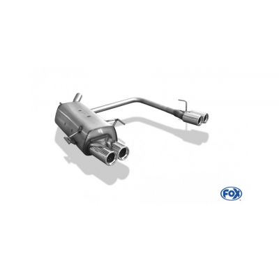 Escape FOX Opel Corsa C escape final salida duplex - 2x76 13 duplex