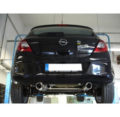 Escape FOX Opel Corsa D escape final salida duplex - 1x90 13 duplex