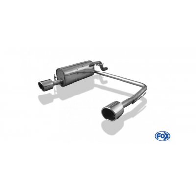 Escape FOX Opel Corsa D - NRE-Edition paragolpes escape final salida duplex - 1x100 16 duplex