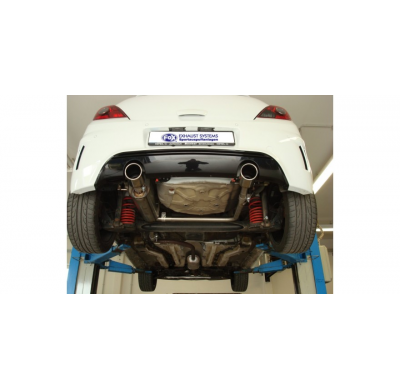 Escape FOX Opel Corsa D - NRE-Edition paragolpes escape final salida duplex - 1x100 16 duplex