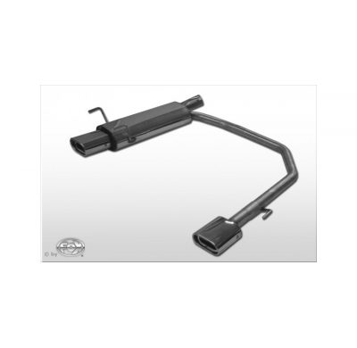 Escape FOX Opel Astra F-CC escape final salida duplex 3 puntos de fijacion en la entrada - 135x80 53 duplex