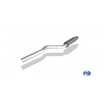 Silenciador delantero Opel Kadett E-CC - diámetro de tubo: 63,5mm