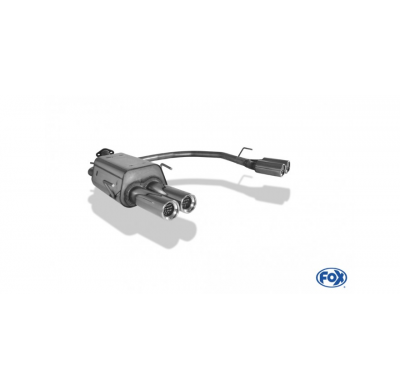 Escape FOX Opel Astra G-CC hatchback escape final salida duplex - 2x80 13 duplex