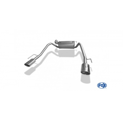 Opel Astra J Sports Tourer 1,4l Escape trasero FOX salida cruzada derecha / izquierda - 115x85 tipo 32 derecha / izquierda