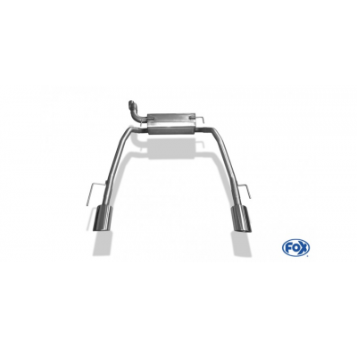 Opel Astra J Sports Tourer 1,4l Escape trasero FOX salida cruzada derecha / izquierda - 115x85 tipo 32 derecha / izquierda