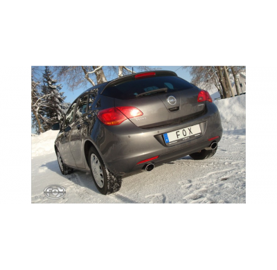 FOX Escape trasero salida cruzada derecha / izquierda - 115x85 tipo 32 Opel Astra J sedán Año:Desde 2009 1,6l 125/132/147kW