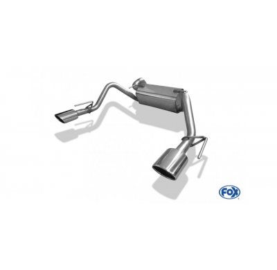 FOX Escape trasero salida cruzada derecha / izquierda - 115x85 tipo 32 Opel Astra J GTC Año:Desde 2009 1,6l 125/132/147kW