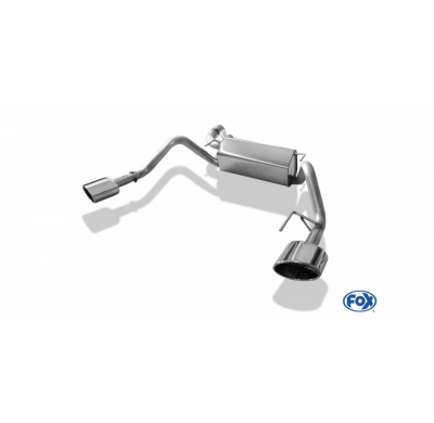 Escape FOX Opel Astra J notchback escape final cross exit duplex - 160x90 type 38 duplex