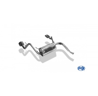 Escape FOX Opel Astra J notchback escape final cross exit duplex - 160x90 type 38 duplex