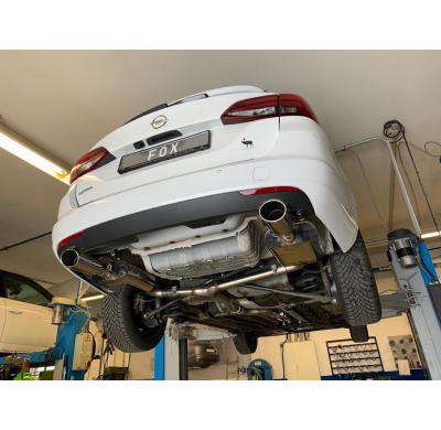 Opel Astra K Sports Tourer Escape trasero FOX salida cruzada derecha / izquierda -