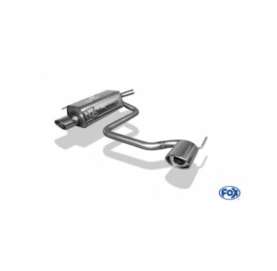 Escape FOX Opel Tigra B TwinTop escape final salida duplex - 115x85 33 duplex