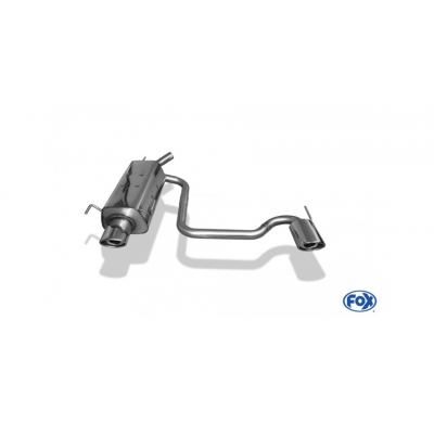 Escape FOX Opel Tigra B TwinTop escape final salida duplex - 115x85 33 duplex