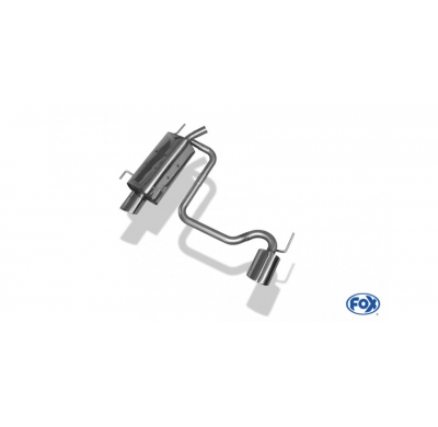 Escape FOX Opel Tigra B TwinTop escape final salida duplex - 115x85 33 duplex