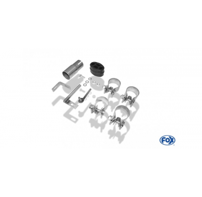 Escape FOX Opel Tigra B TwinTop escape final salida duplex - 1x90 13 duplex