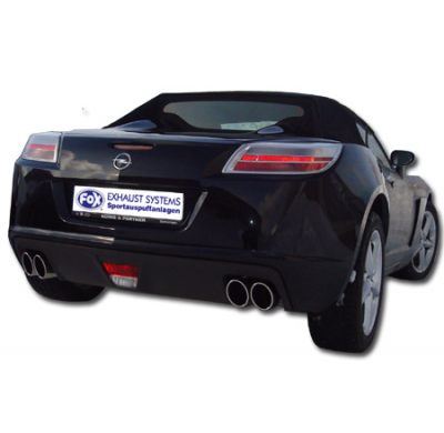 Escape FOX Opel GT escape final cross salida duplex - 2x115x85 38 duplex