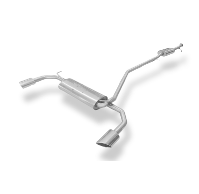 Silenciador final derecho/izquierdo y silenciador delantero para Chevrolet Trax 4x4 Fox exhaust