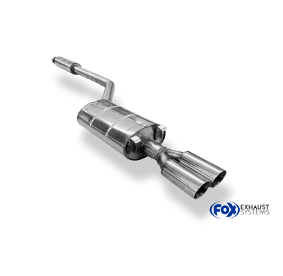 Porsche 944 Sistema parcial compuesto por silenciador trasero y delantero Fox exhaust