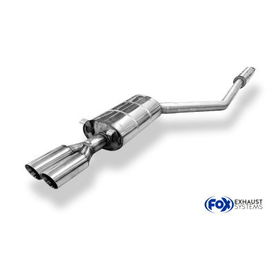 Porsche 944 Sistema parcial compuesto por silenciador trasero y delantero Fox exhaust