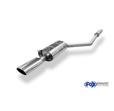 Porsche 944 Sistema parcial compuesto por silenciador trasero y delantero Fox exhaust