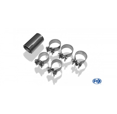 Escape FOX Renault Clio III B Sport reestyling escape final cross exit duplex without tail pipes (for the original tail pipes)