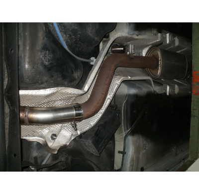 Escape FOX Renault Clio III B Sport reestyling escape final cross exit duplex without tail pipes (for the original tail pipes)