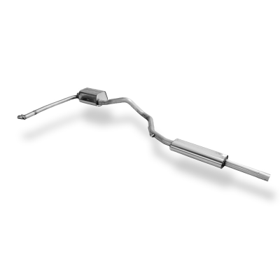 Renault Megane IV GT silenciador final y delantero - 1x50 tipo 10 Fox exhaust