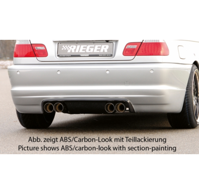 Rieger Heckansatz fÃ¼r Coupe und Cabrio para salida de escape doble l Fox exhaust
