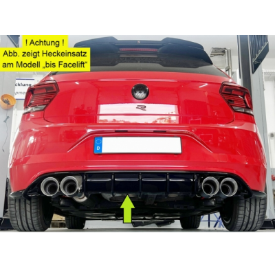 Parachoques Rieger VW Polo AW GTI Facelift ABS - brillante - para 4x1 Fox exhaust
