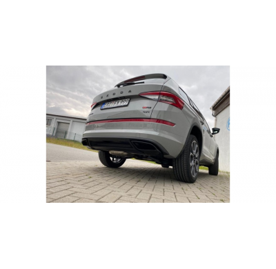 Tubo de escape con revestimiento negro Skoda Kodiaq RS
