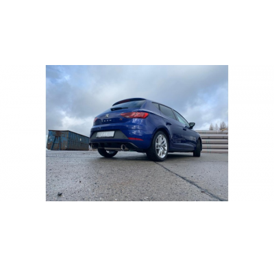 Seat Leon 5F Facelift salida Escape trasero FOX derecha / izquierda - 1x100 tipo 25 derecha / izquierda para parachoques Rieger