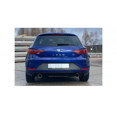 Seat Leon 5F Facelift salida Escape trasero FOX derecha / izquierda - 1x100 tipo 25 derecha / izquierda para parachoques Rieger