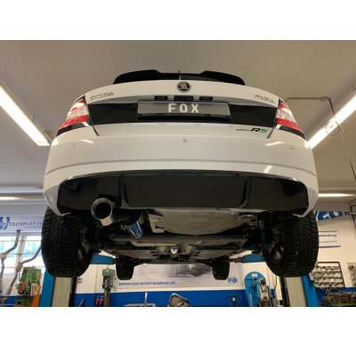 Escape trasero FOX Skoda Fabia NJ R5 Edition - 1x100 tipo 25
