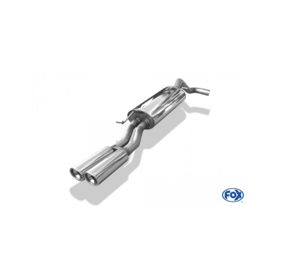 Escape FOX Skoda Octavia RS 1U escape final Ø63,5mm - 2x80 17