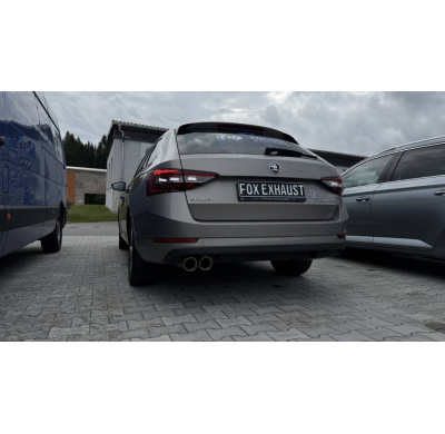 Skoda Superb 3V 4x4 (3T) Silenciador final - 2x90 Typ 25 Fox exhaust