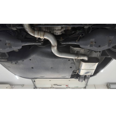 Skoda Superb 3V 4x4 (3T) Silenciador final - 2x90 Typ 25 negro Fox exhaust
