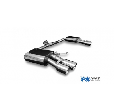 FOX Escape trasero derecha / izquierda con aletas de escape - 2x90 tipo 25 Skoda Superb III 3V 4x4 Año:Desde 2015 2,0l 200/206kW