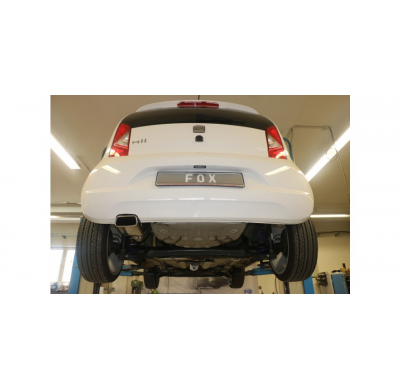 Escape FOX Skoda Citigo/ VW UP final pipe system left fitted of originaln Escape Final - 145x65 59 left