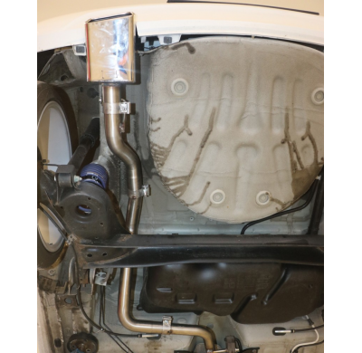Escape FOX Skoda Citigo/ VW UP final pipe system left fitted of originaln Escape Final - 145x65 59 left
