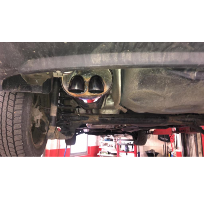 Escape trasero FOX Skoda Rapid - 2x55 tipo 26